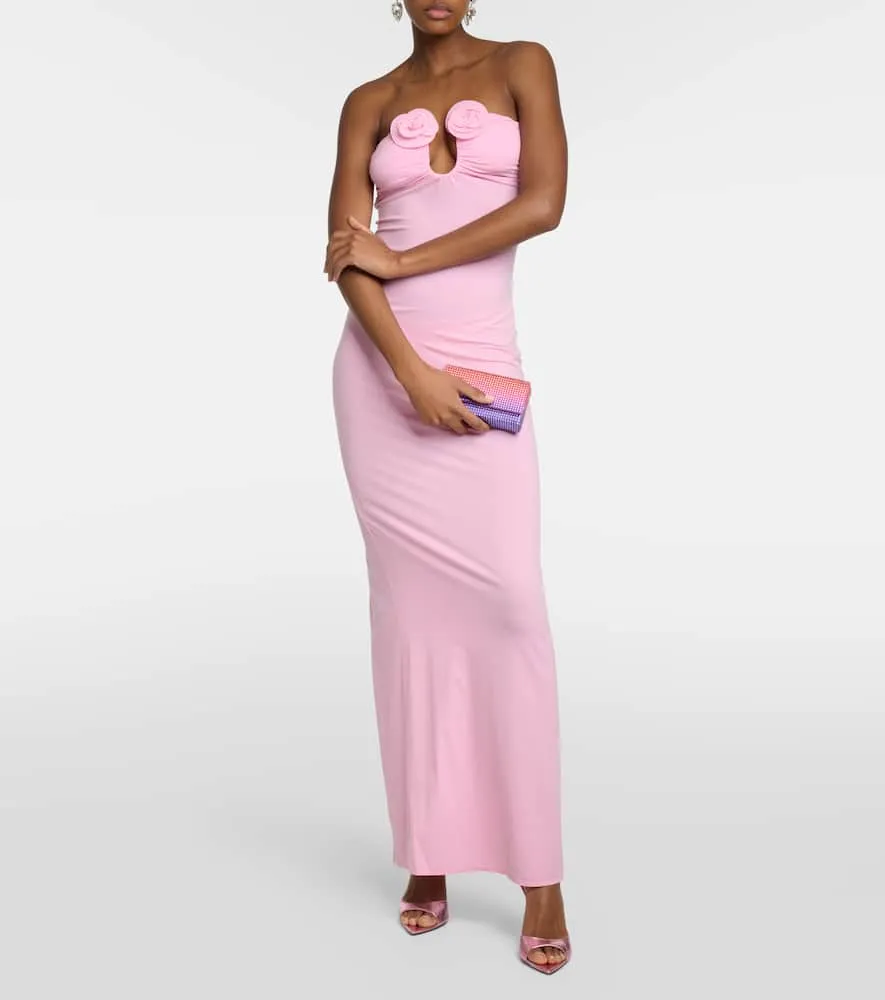 Amina Muaddi Super Amini Paloma Mini embellished clutch
