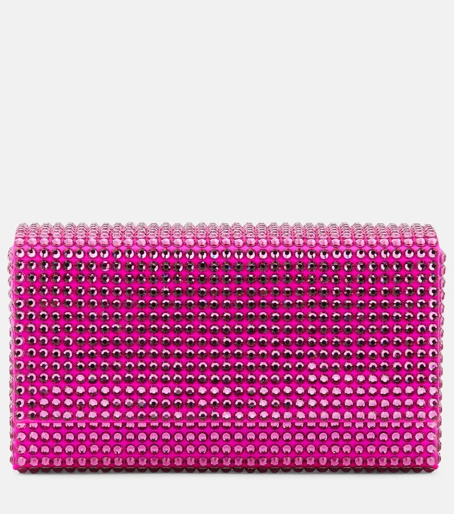 Amina Muaddi Superamini Paloma embellished clutch