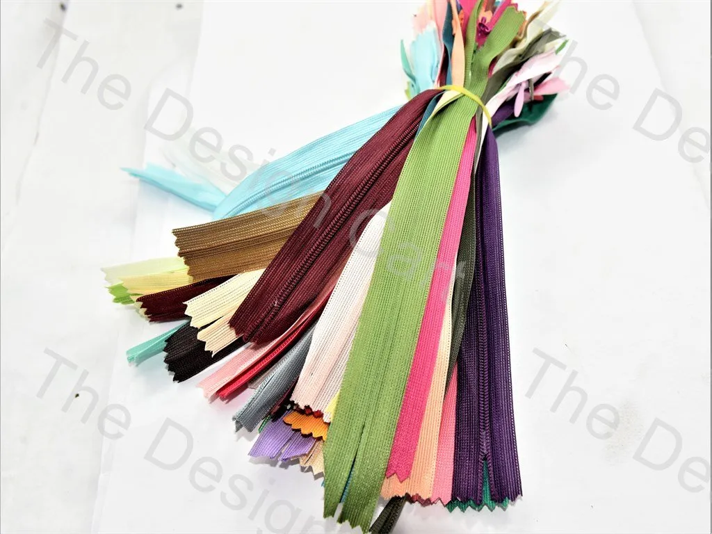 Assorted 8 inch Concealed Zippers