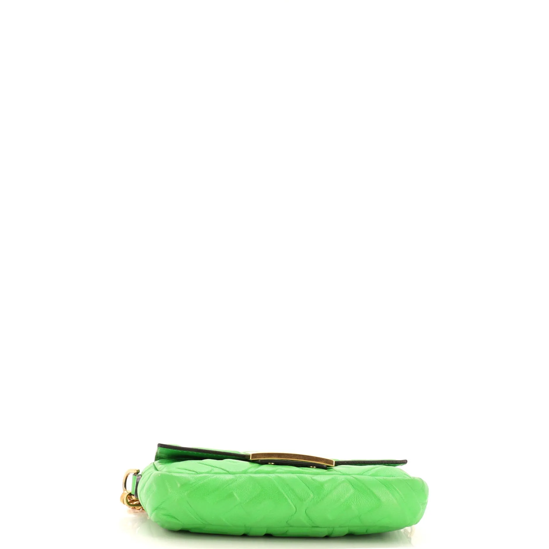 Baguette NM Bag Zucca Embossed Leather Mini