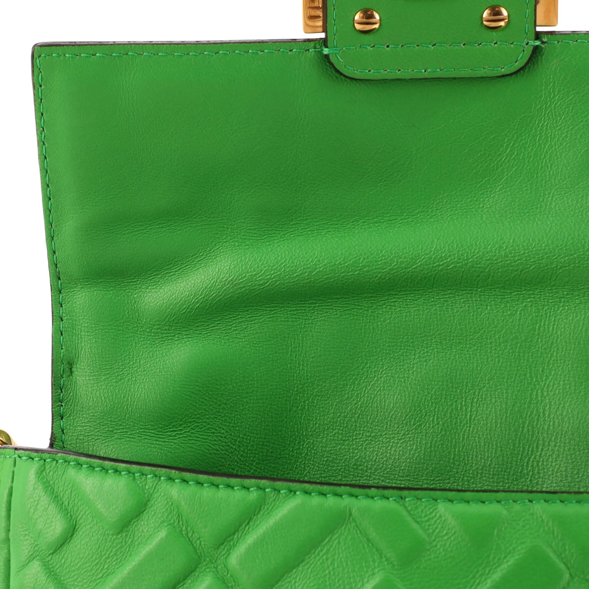 Baguette NM Bag Zucca Embossed Leather Mini