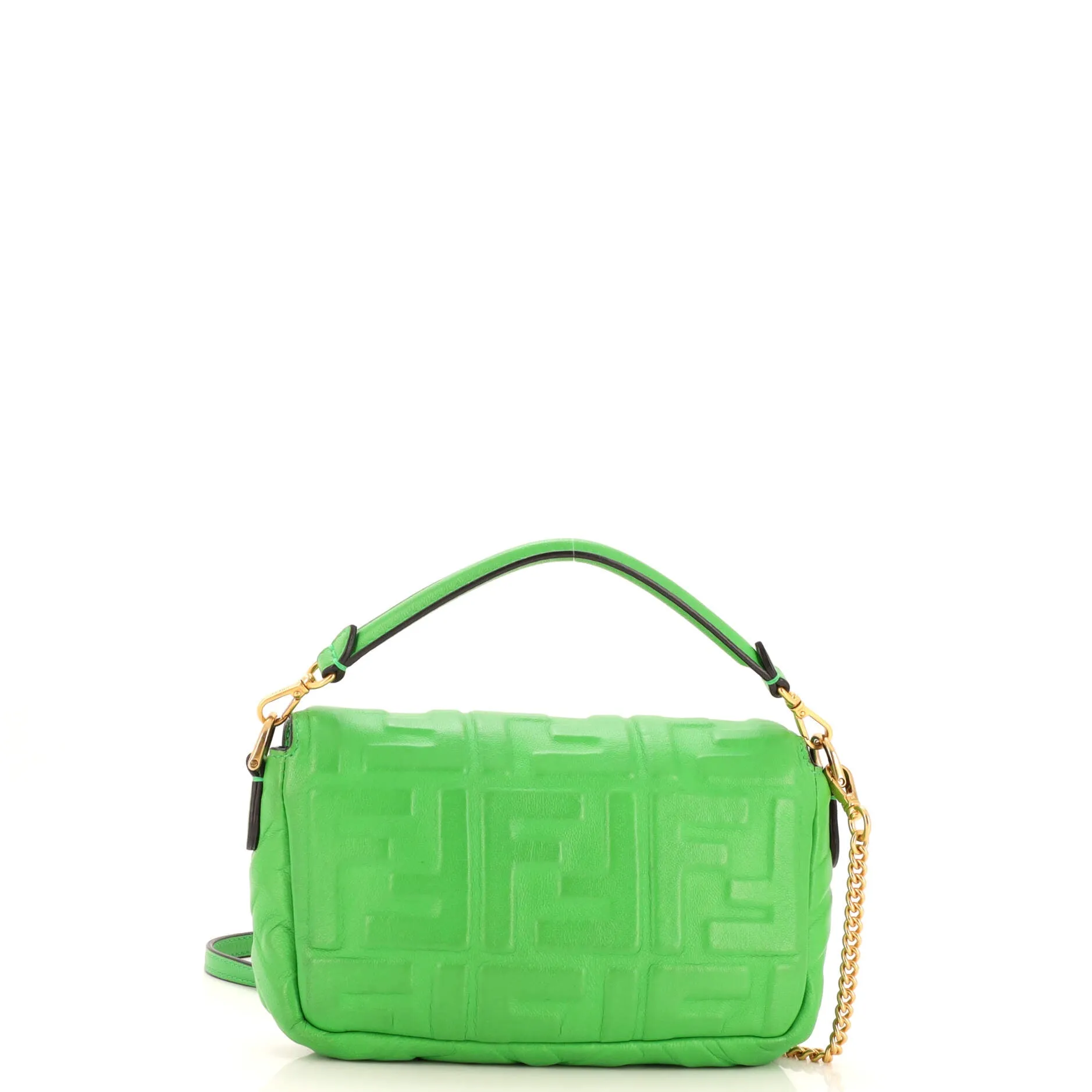 Baguette NM Bag Zucca Embossed Leather Mini