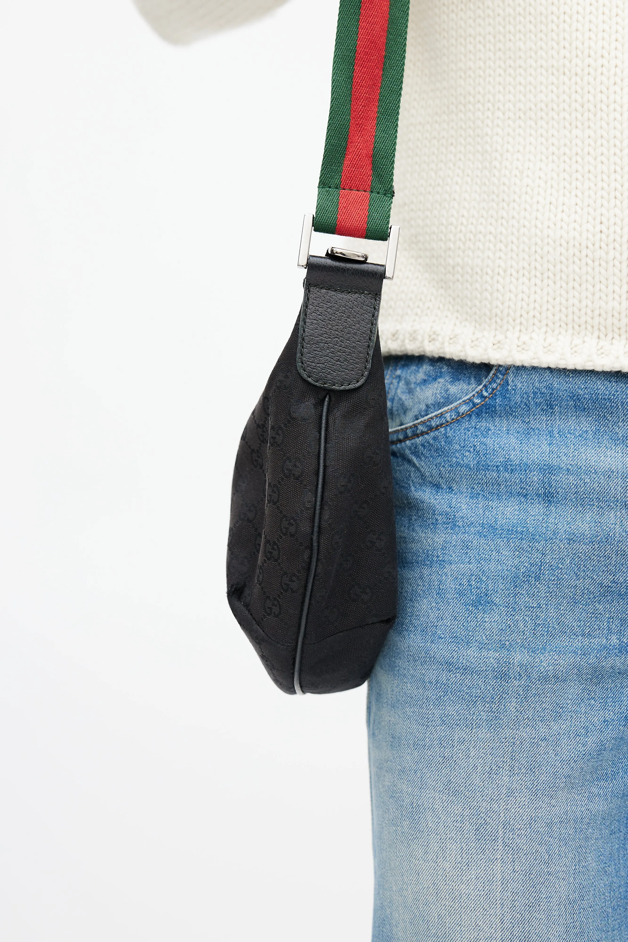 Black & Multicolour Monogram Saddle Messenger