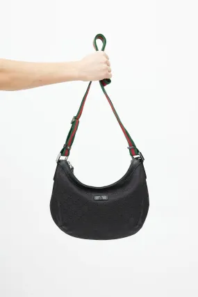 Black & Multicolour Monogram Saddle Messenger