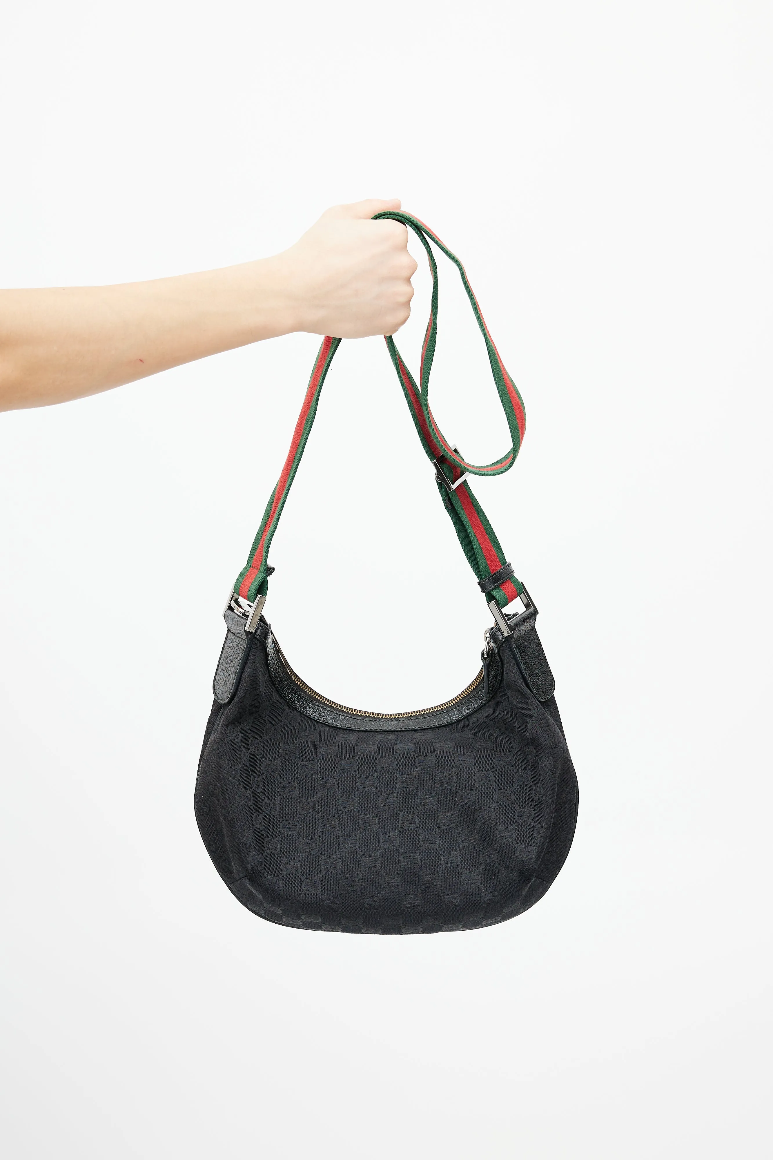 Black & Multicolour Monogram Saddle Messenger
