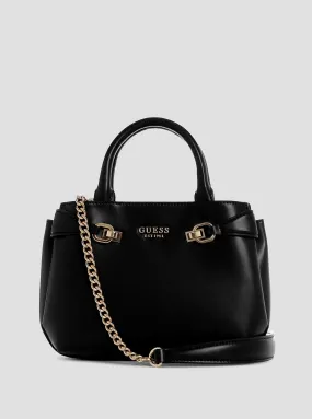 Black Logo Lorelei Mini Satchel Bag