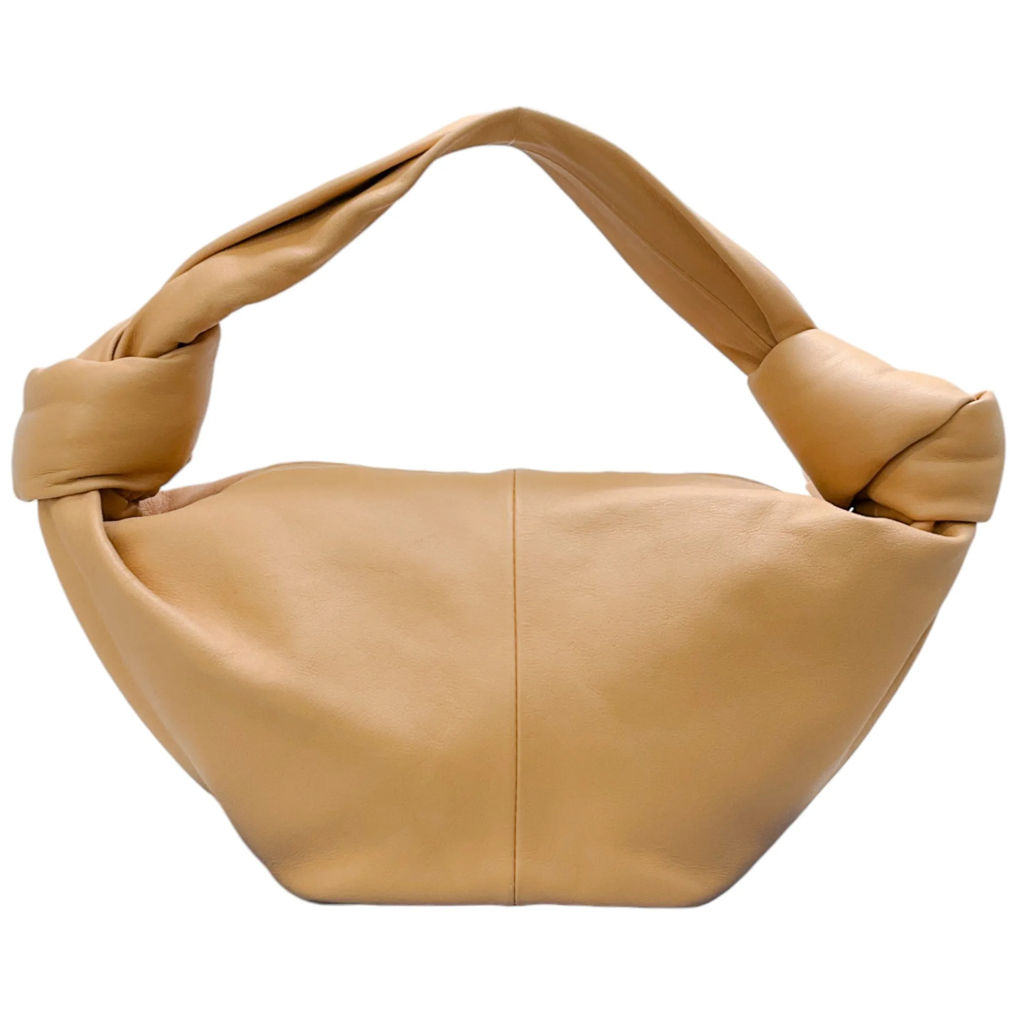 Bottega Veneta Beige Leather Mini Double Knot Bag