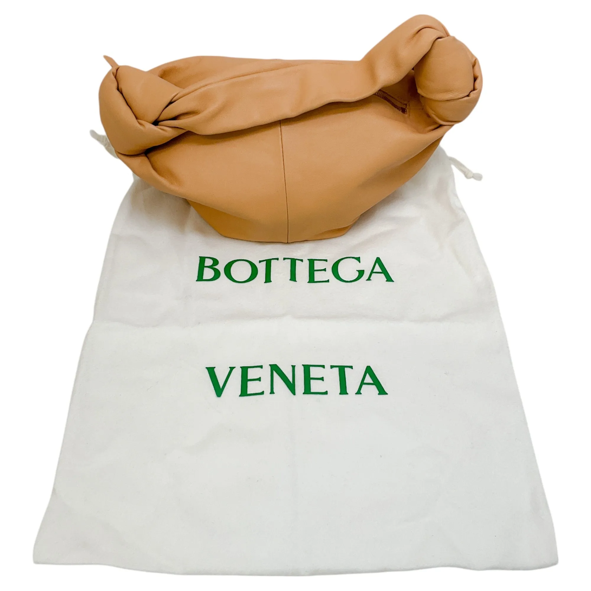 Bottega Veneta Beige Leather Mini Double Knot Bag