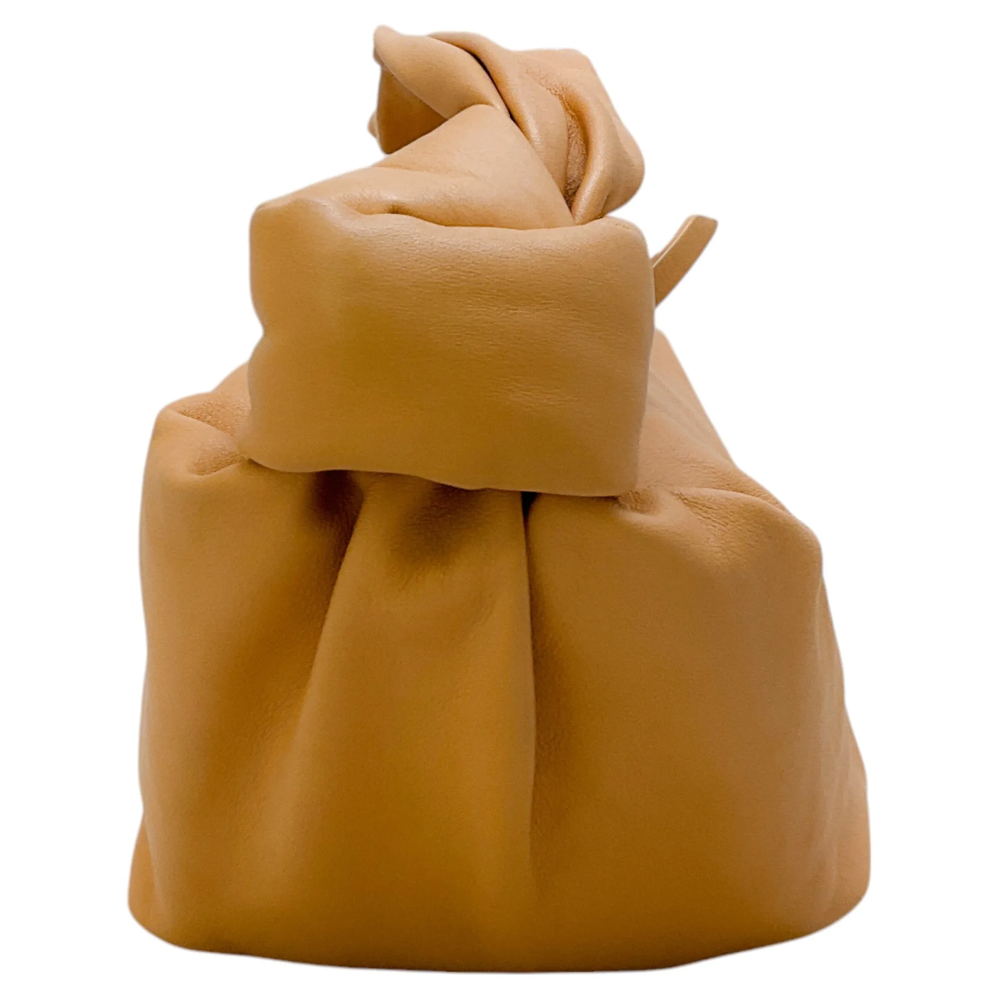 Bottega Veneta Beige Leather Mini Double Knot Bag