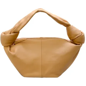 Bottega Veneta Beige Leather Mini Double Knot Bag