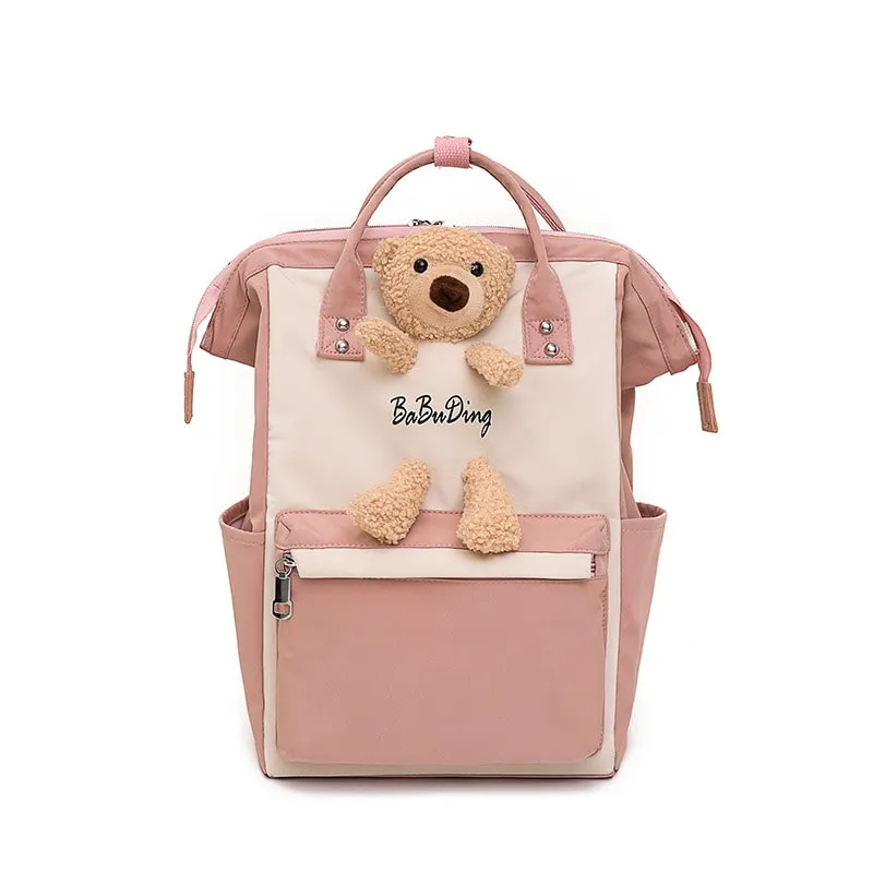 Cartoon Bear Nylon Waterproofing Backpack