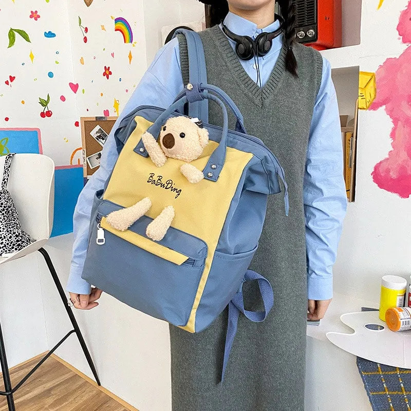Cartoon Bear Nylon Waterproofing Backpack