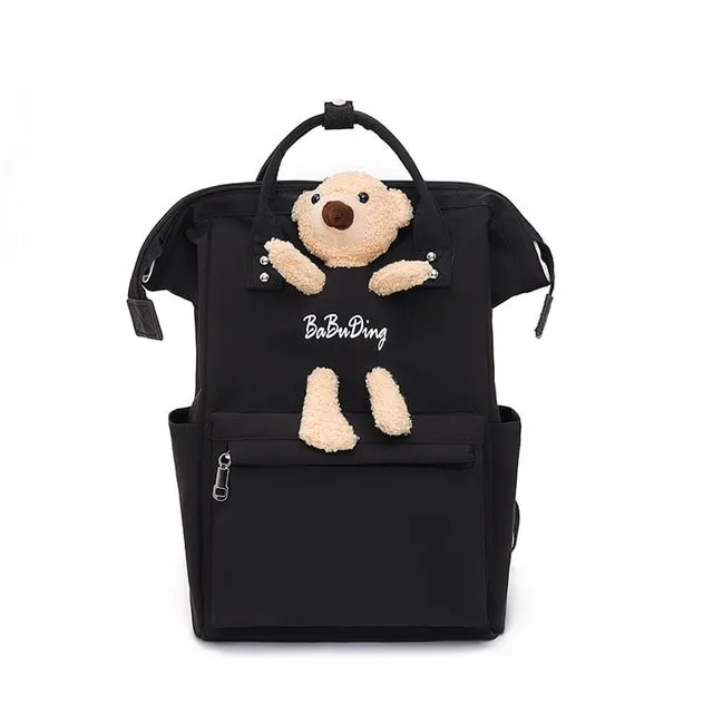 Cartoon Bear Nylon Waterproofing Backpack