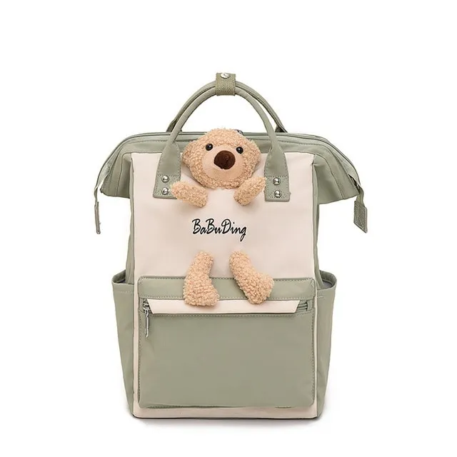Cartoon Bear Nylon Waterproofing Backpack