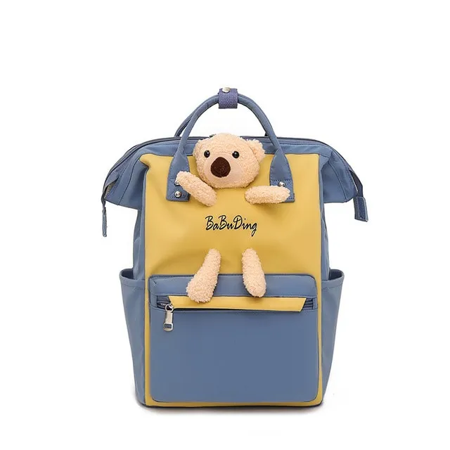Cartoon Bear Nylon Waterproofing Backpack