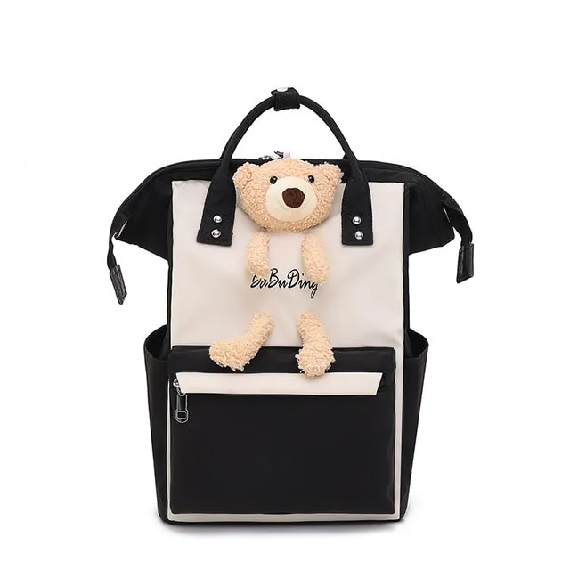 Cartoon Bear Nylon Waterproofing Backpack