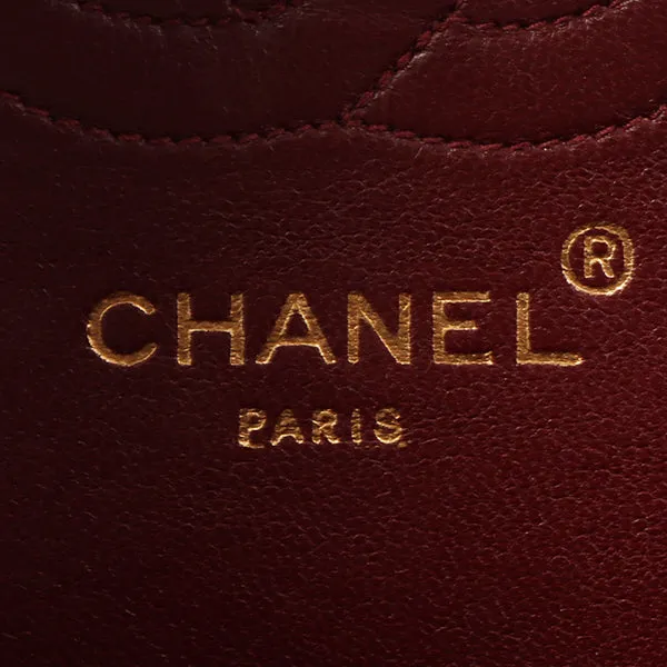 Chanel 1992 Made Paris Limited Design Flap Chain Bag Black