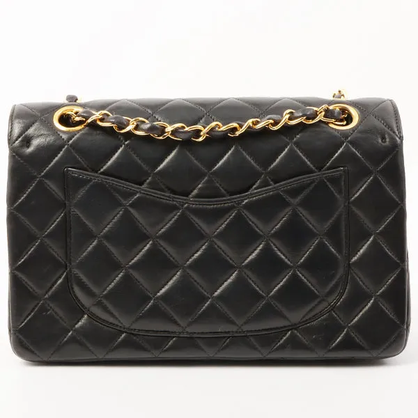 Chanel 1992 Made Paris Limited Design Flap Chain Bag Black