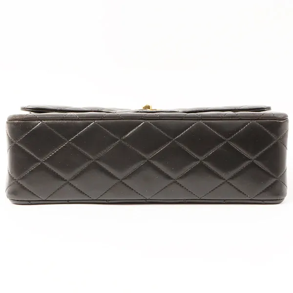 Chanel 1992 Made Paris Limited Design Flap Chain Bag Black