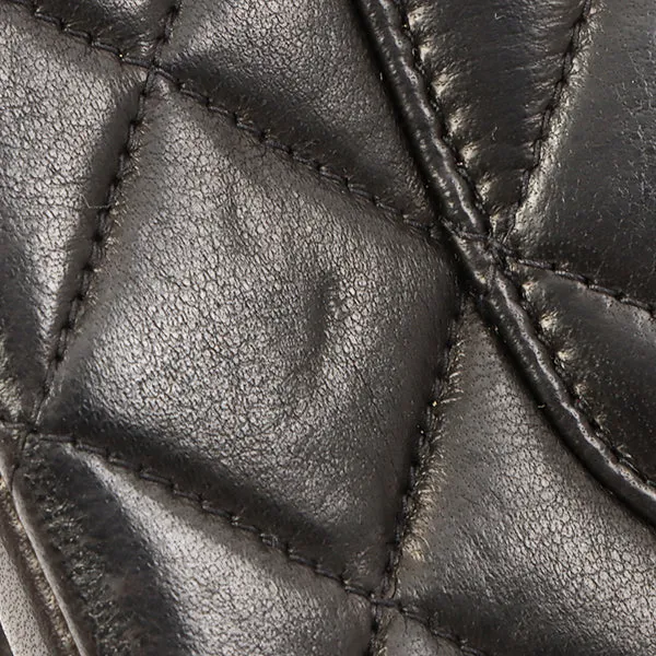 Chanel 1992 Made Paris Limited Design Flap Chain Bag Black