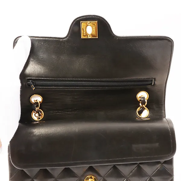 Chanel 1992 Made Paris Limited Design Flap Chain Bag Black