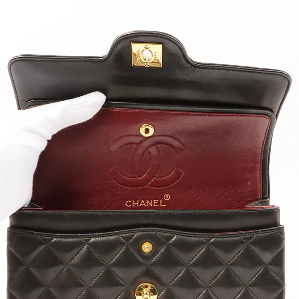Chanel 1992 Made Paris Limited Design Flap Chain Bag Black