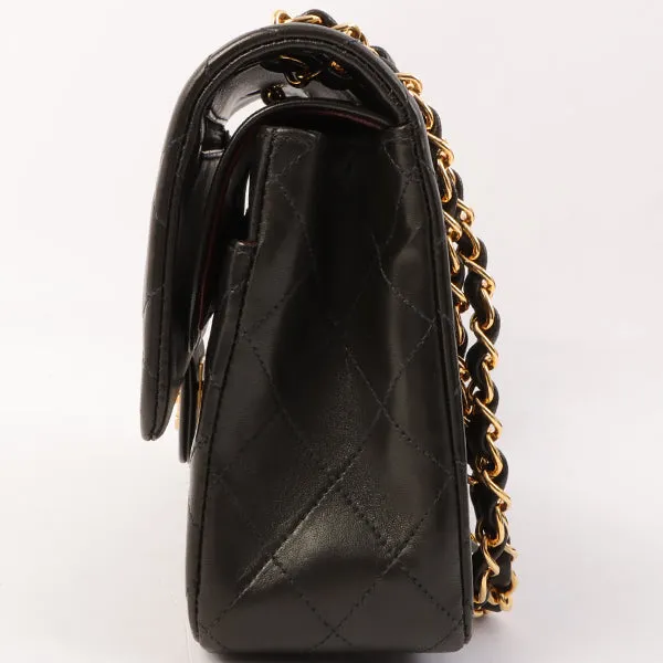 Chanel Around 1998 Made Classic Flap Chain Bag 25Cm Black