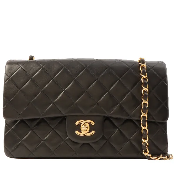 Chanel Around 1998 Made Classic Flap Chain Bag 25Cm Black