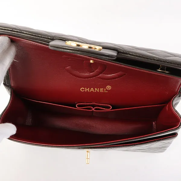 Chanel Around 1998 Made Classic Flap Chain Bag 25Cm Black