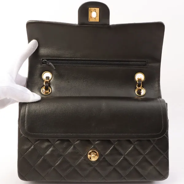 Chanel Around 1998 Made Classic Flap Chain Bag 25Cm Black