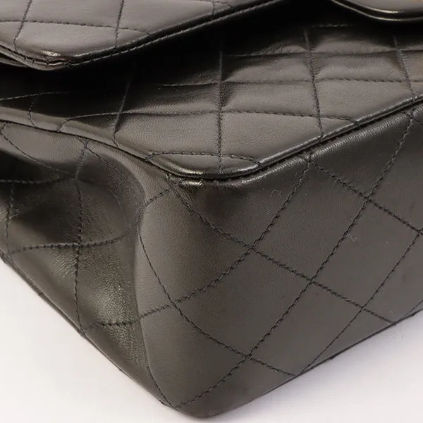 Chanel Around 1998 Made Classic Flap Chain Bag 25Cm Black