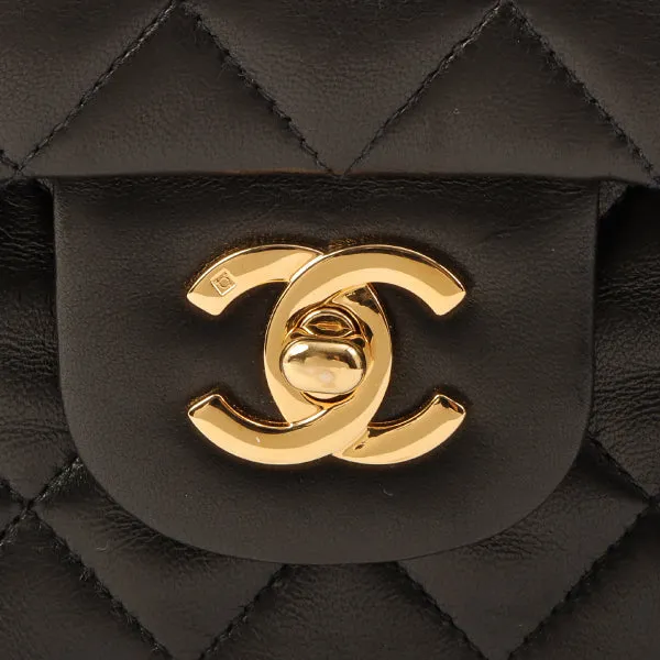 Chanel Around 1998 Made Classic Flap Chain Bag 25Cm Black