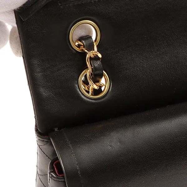 Chanel Around 1998 Made Classic Flap Chain Bag 25Cm Black