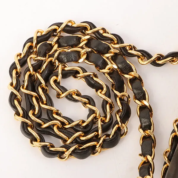 Chanel Around 1998 Made Classic Flap Chain Bag 25Cm Black