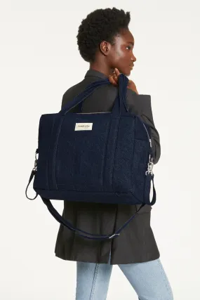Darcy the anti diaper bag - Upcycled Raw Denim