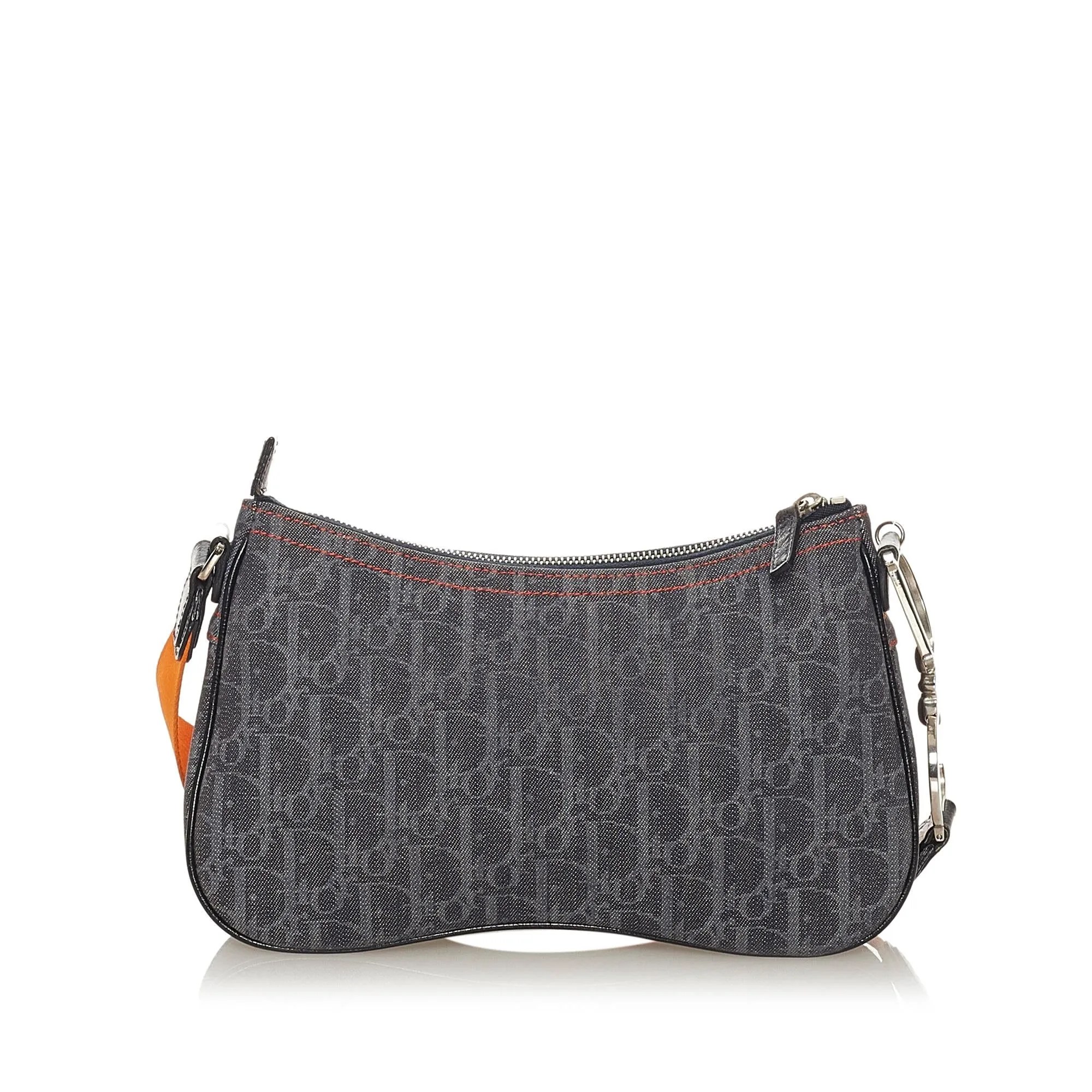 Dior Dior Oblique Canvas Saddle Crossbody Bag (SHG-27571)