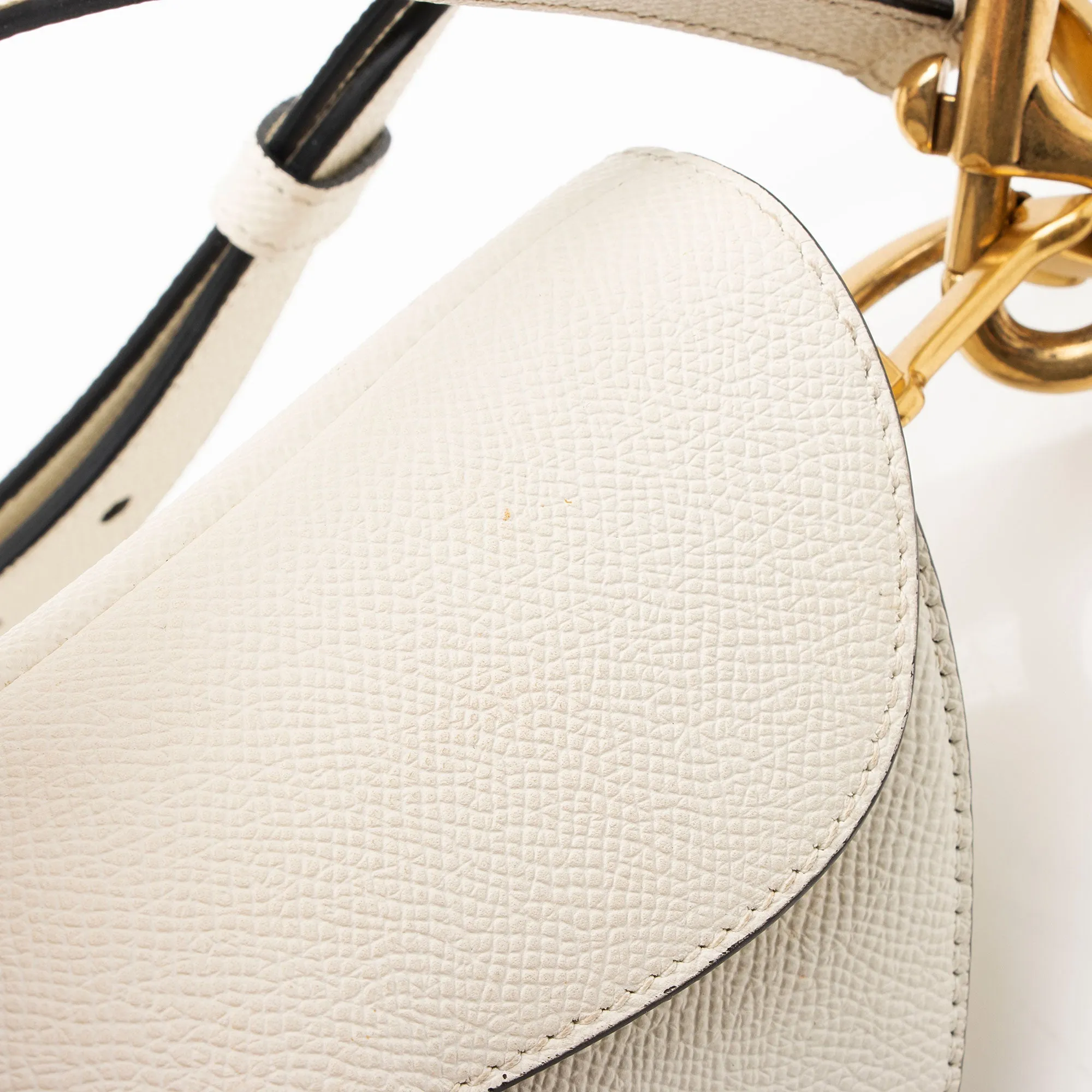 Dior Grained Calfskin Saddle Dual Strap Crossbody Bag (SHF-d5AAF4)