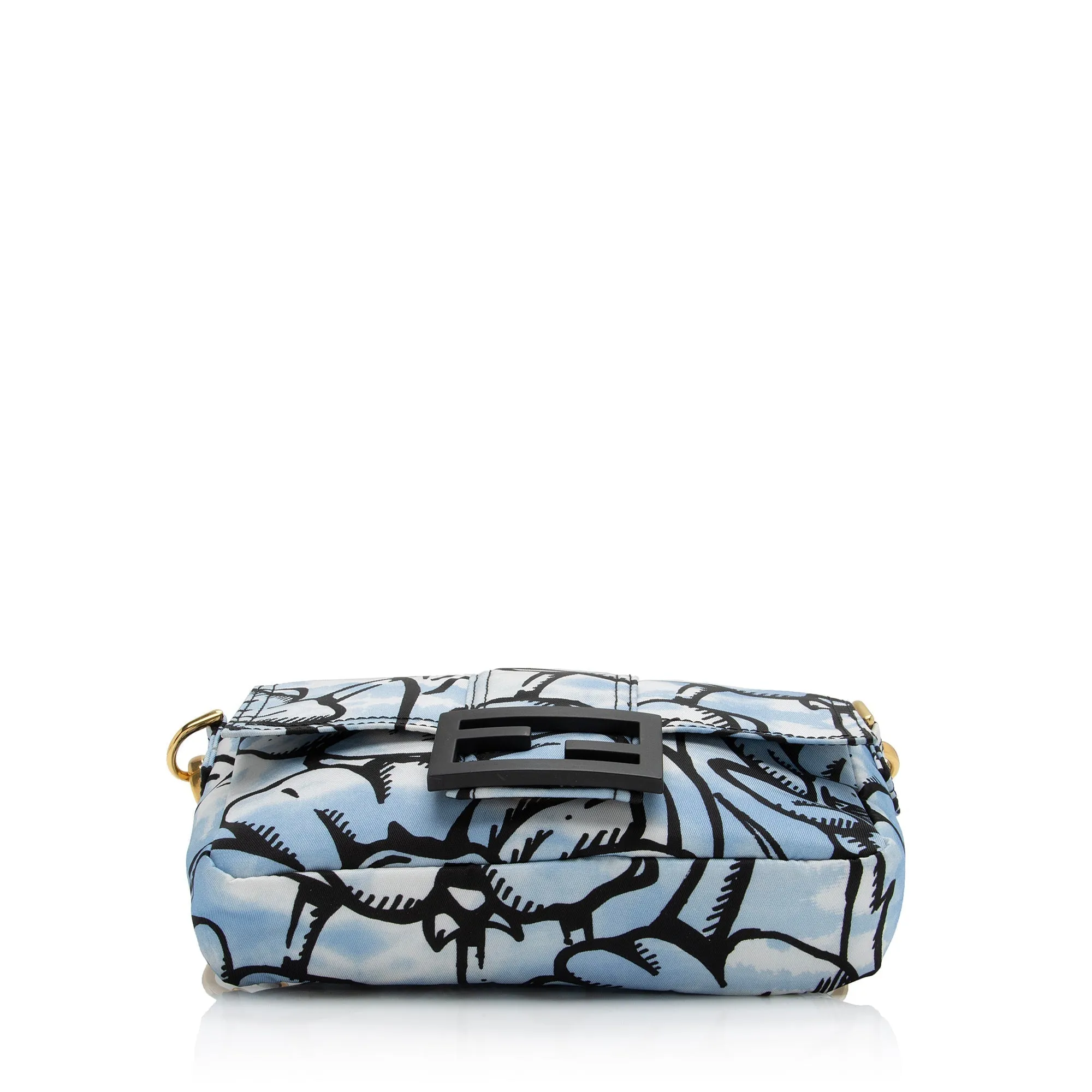 Fendi Nylon Floral Cloudy Porter Baguette Mini Phone Pouch (SHF-BE23Wb)