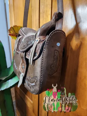 Hand Tooled Saddle Purse