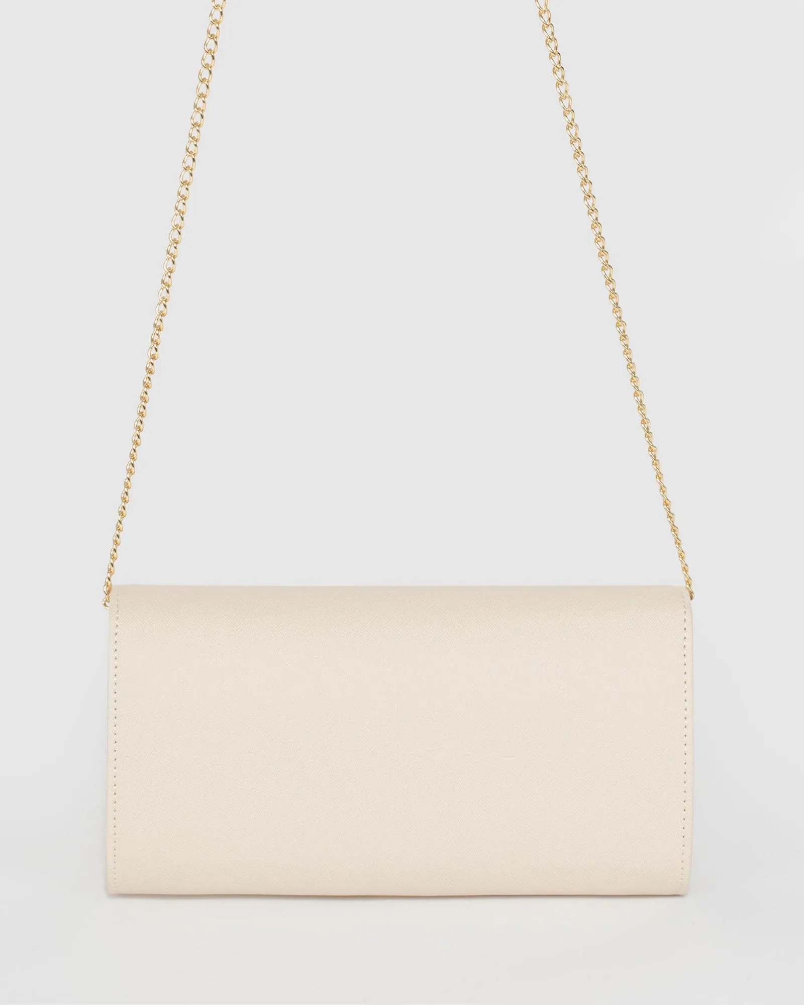 Ivory Lucille Envelope Clutch Bag