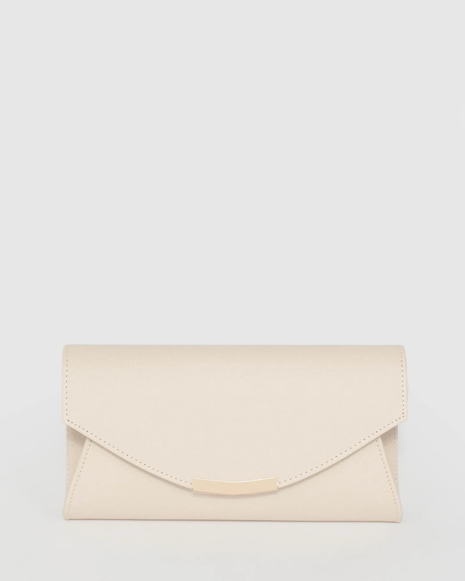 Ivory Lucille Envelope Clutch Bag