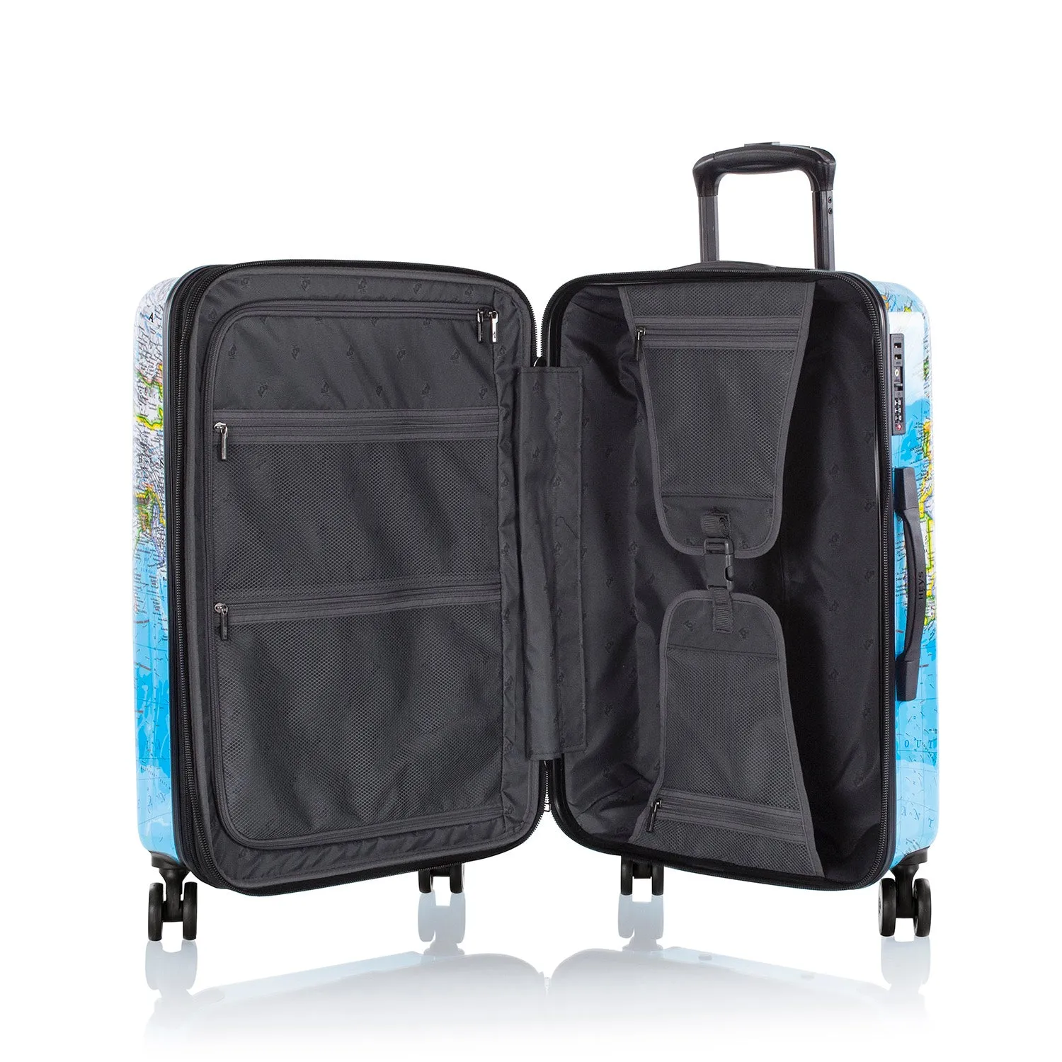 Journey 3G 26 Inch Fashion Spinner® Luggage - Blue Map