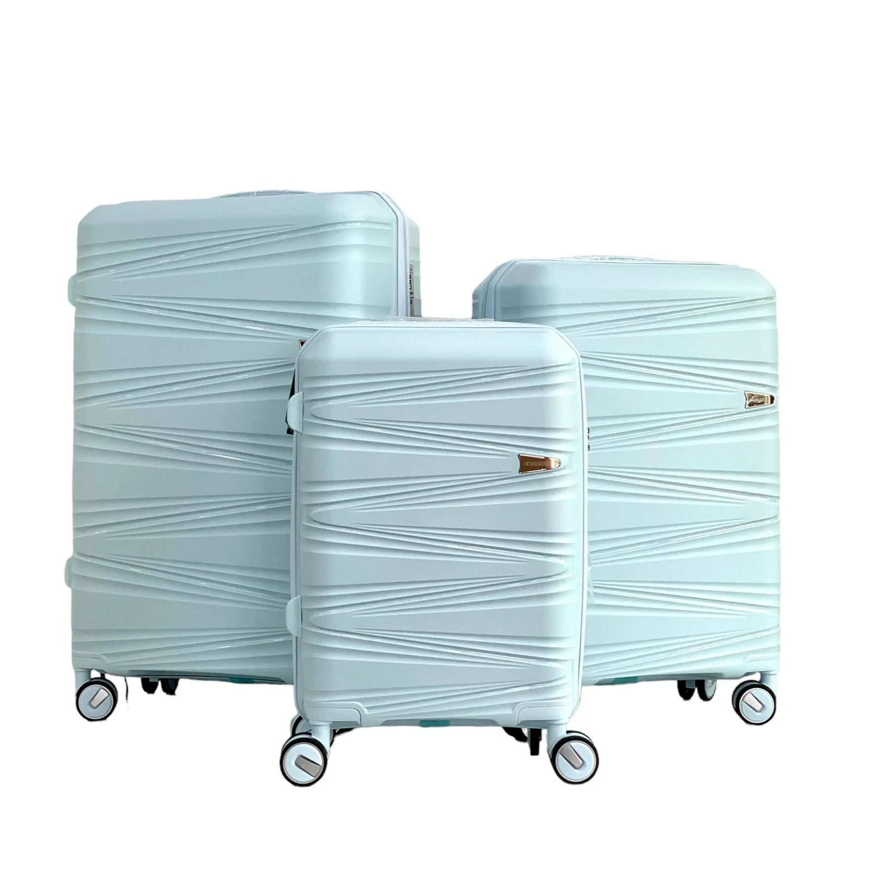 Luggage Sets Spinner Wheel Suitcase TSA Lock Suit Case- DEGREE VL012 Skyblue