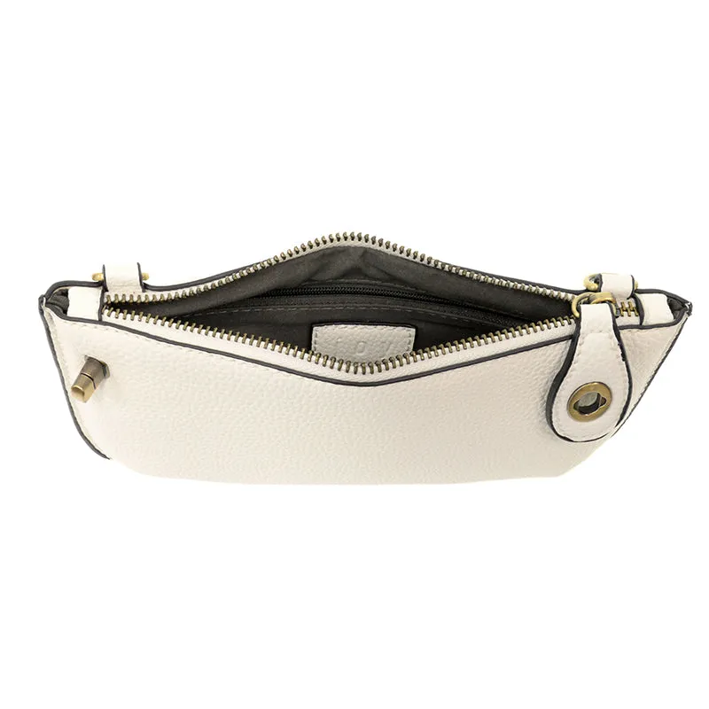Mini Crossbody Wristlet in White
