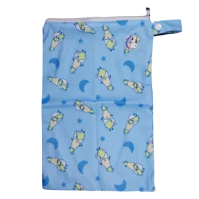 Moo Moo Kow Wet Bag Medium - BaaBaaSheepz Blue