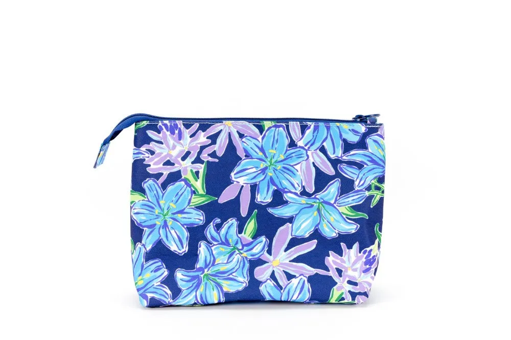 Purple Lillies Medium Pouch