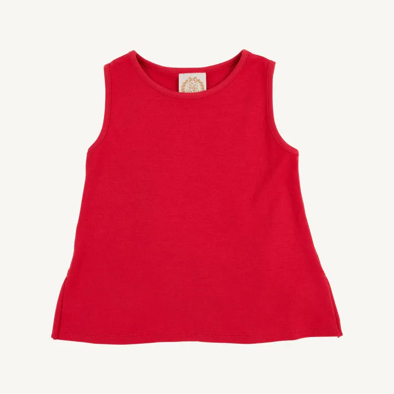 Red Love You Back Top