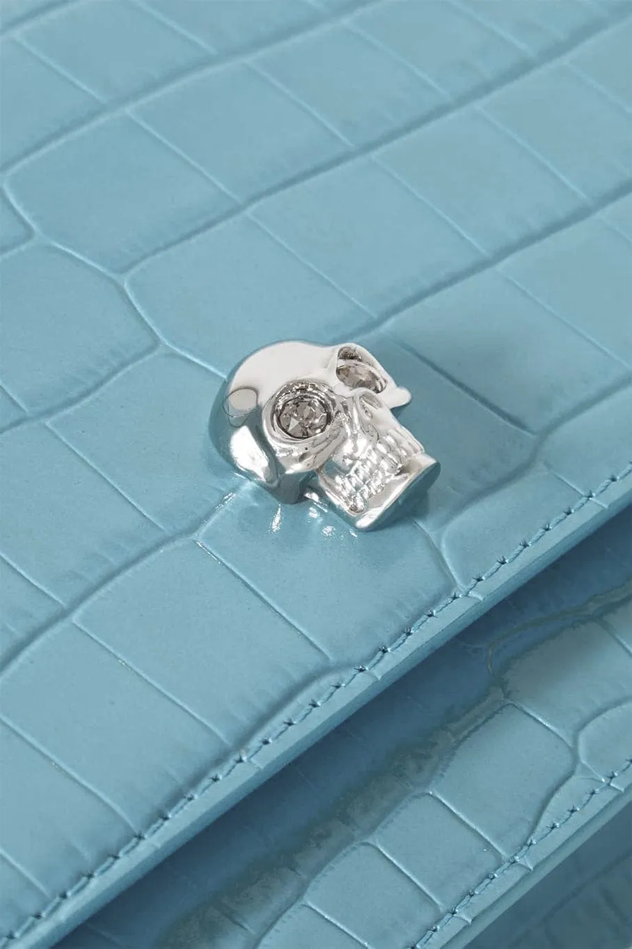 Skull Mini Bag - Pale Blue