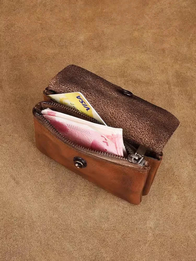 Womens Card And Coin Holder Genuine Leather Wallets For Ladies
