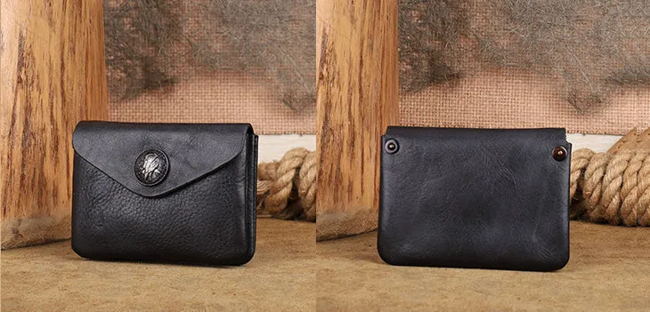 Womens Card And Coin Holder Genuine Leather Wallets For Ladies